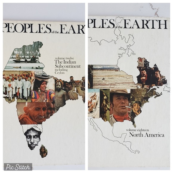Other - Peoples of the Earth Books Vol 12 18 Printed in Italy 1973 Hardcover Lot 2